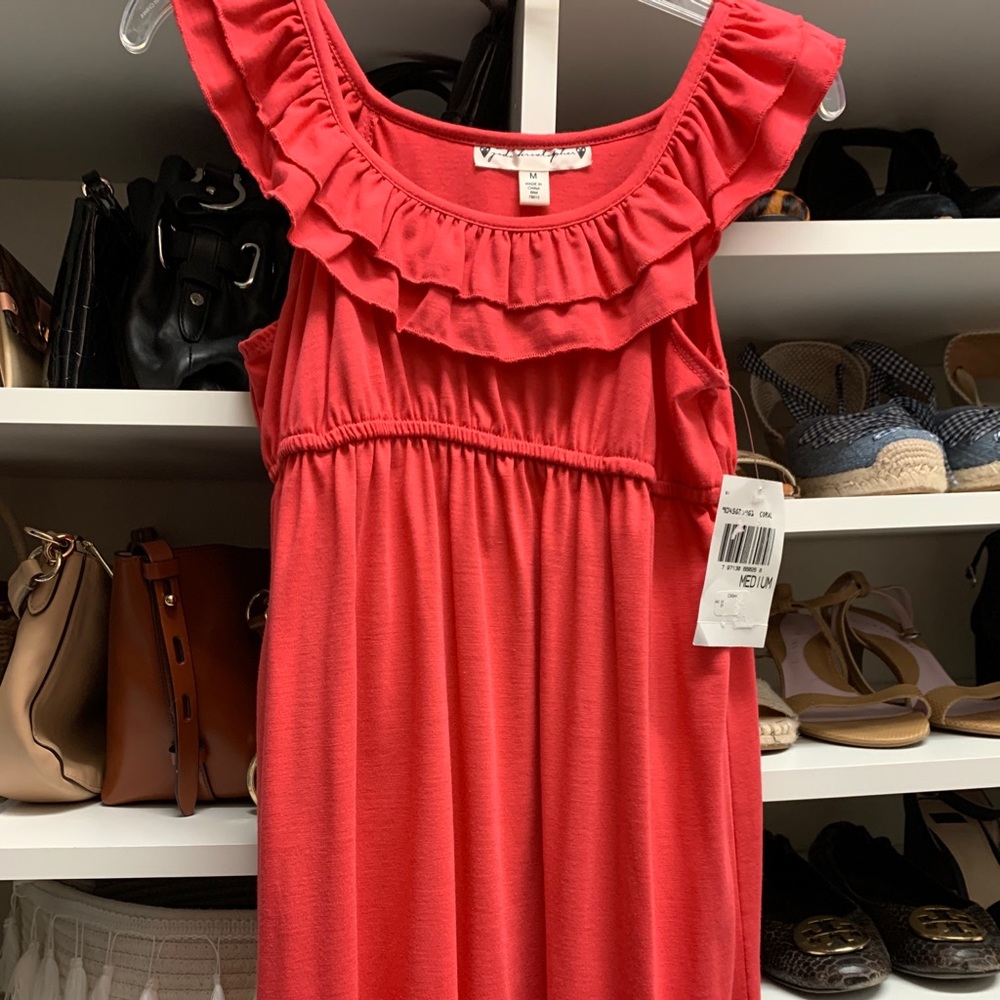 NWT Girls Jodi Kristopher Coral Dress Size M